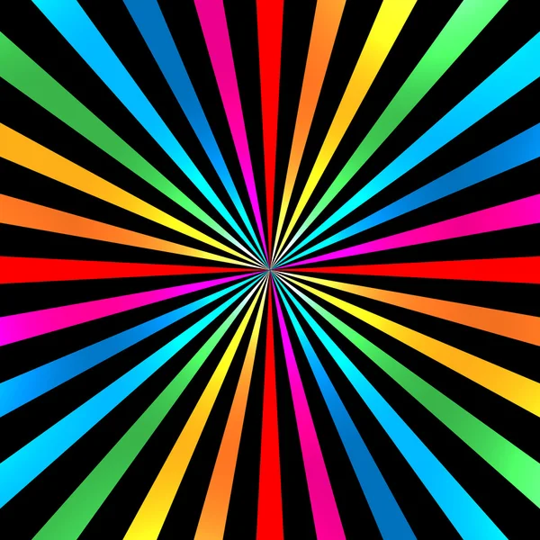 Colorful Bright Rainbow Spiral Background. — Stock Vector