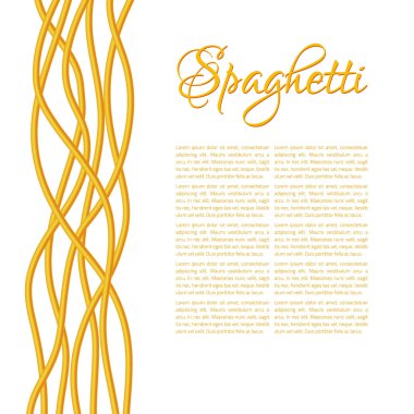 Gerçekçi Twisted spagetti makarna, dikey kompozisyon