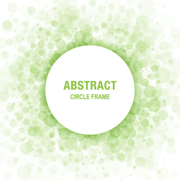 Zelený kruh abstraktní prvek návrhu rámu — Stock fotografie