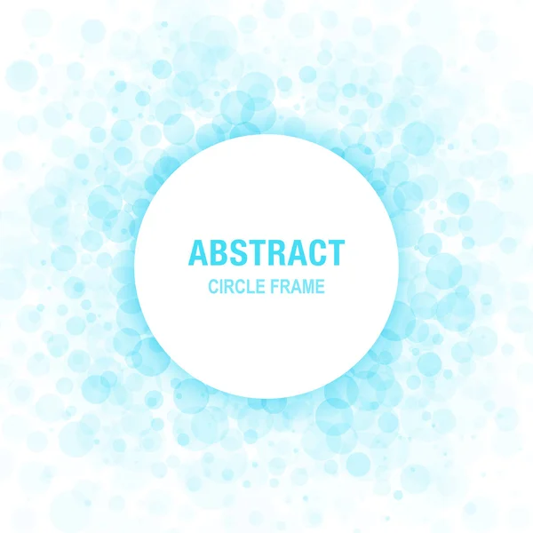 Albastru Abstract Circle Frame Design Element — Vector de stoc