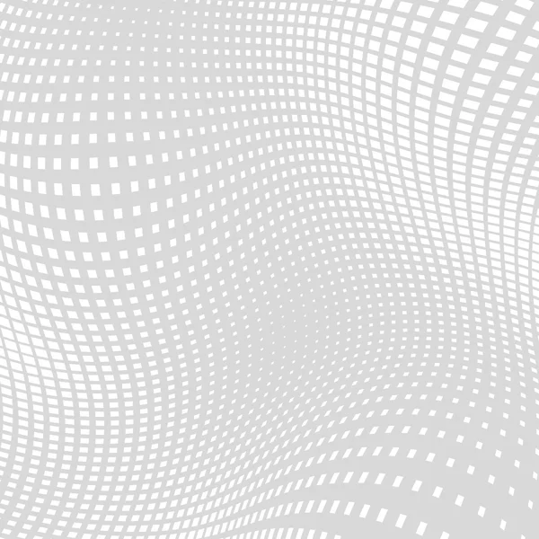 밝은 회색 흰색 왜곡 하프톤 광장 배경 — 스톡 벡터