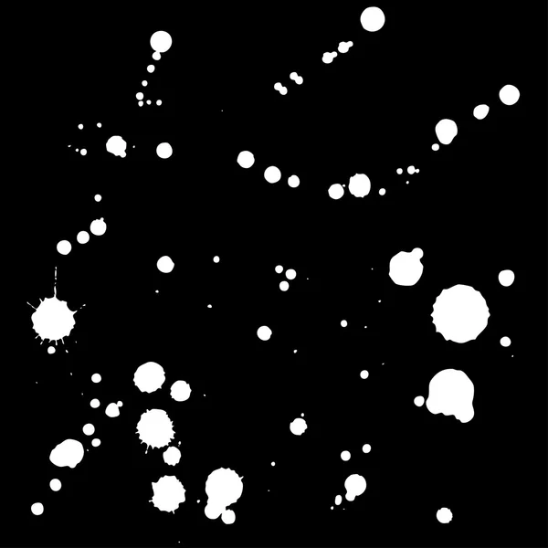 Ensemble d'éléments Grunge dessinés à la main blanche — Image vectorielle