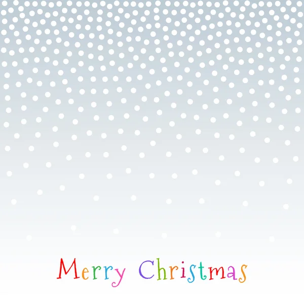 Christmas, New Year Gradient Snow Fake Dots Background — Stock Vector