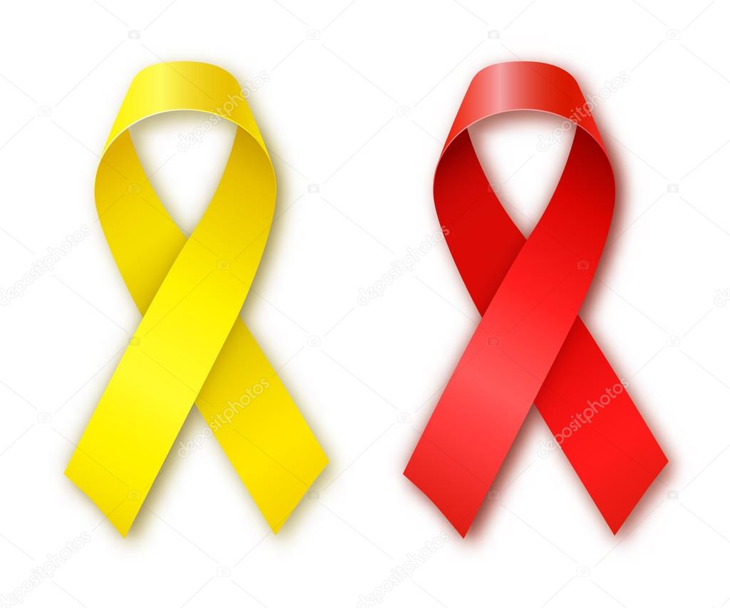 Red And White Awareness Ribbon  Awareness ribbons, Red and white, Awareness