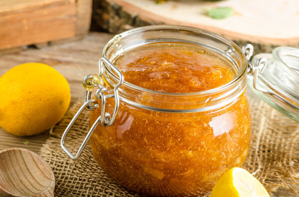 Lemon jam homemade