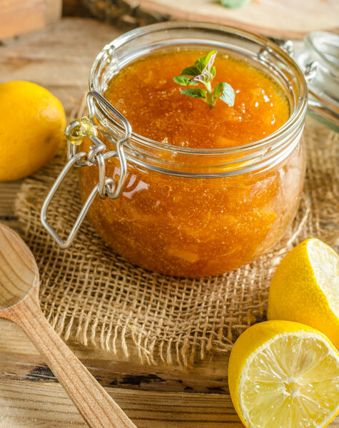 Lemon jam homemade