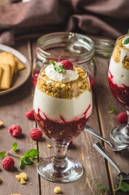 Ters cheesecake tatlı cam