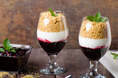 Ters cheesecake tatlı cam