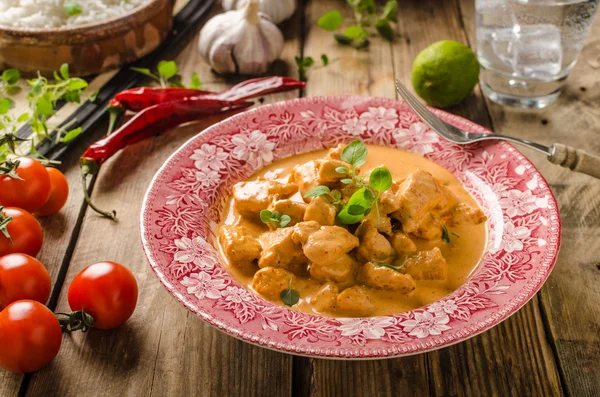 Kyckling curry med örter — Stockfoto