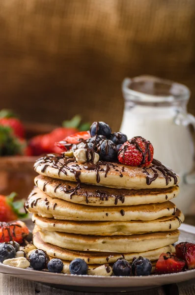 Original american pancakes — Stock Photo, Image
