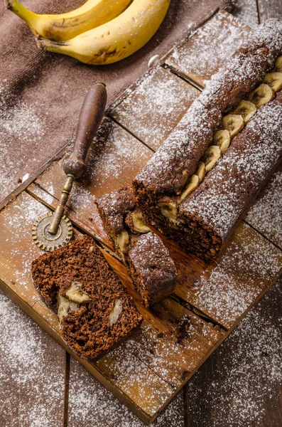 Pane di banana fatto in casa — Foto Stock