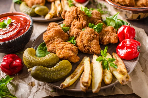 Wiener schnitzel original — Stok Foto