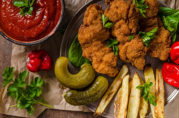 Wiener schnitzel oorspronkelijke — Stockfoto