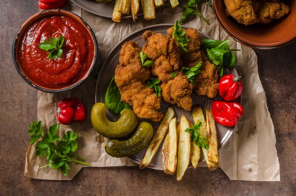 Wienerschnitzel ursprungliga — Stockfoto