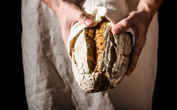 自制的面包质朴拓荒者 — 图库照片
