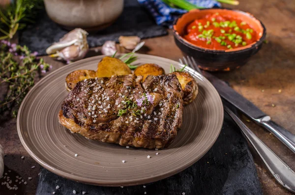 Rib Eye Steak — Φωτογραφία Αρχείου