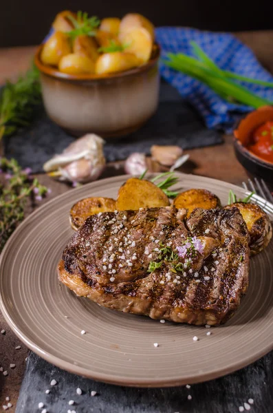 Rib Eye Steak — Φωτογραφία Αρχείου