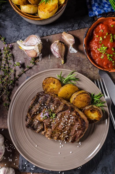 Rib eye steak — Stock Photo, Image