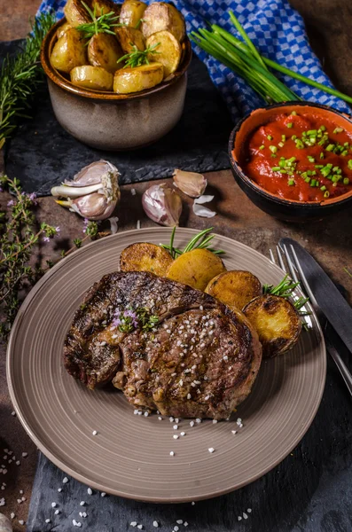 Rib Eye Steak — Φωτογραφία Αρχείου