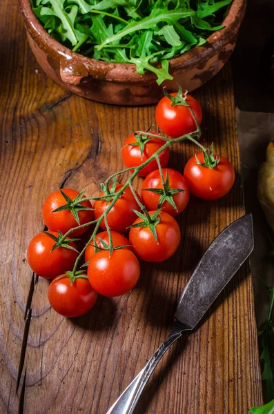 Homemade square pizza — Stock Photo, Image