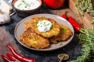 kızarmış patates pancakes