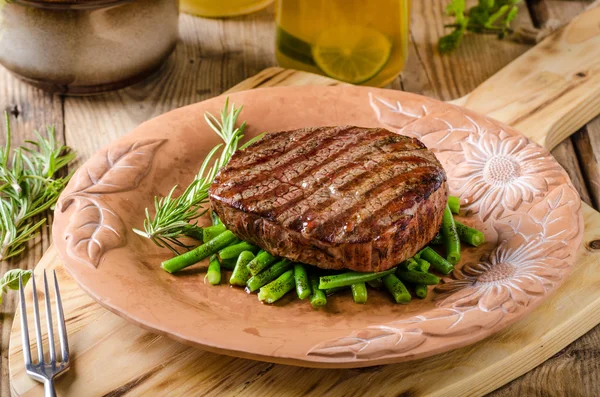 Beef sirloin steak — Stock Photo, Image