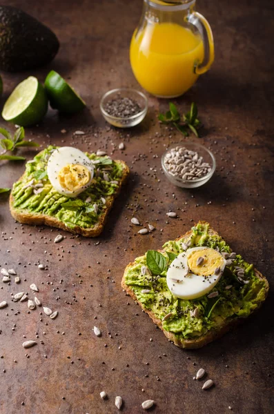 Wholegrain sandwich healthy — Stock Photo, Image