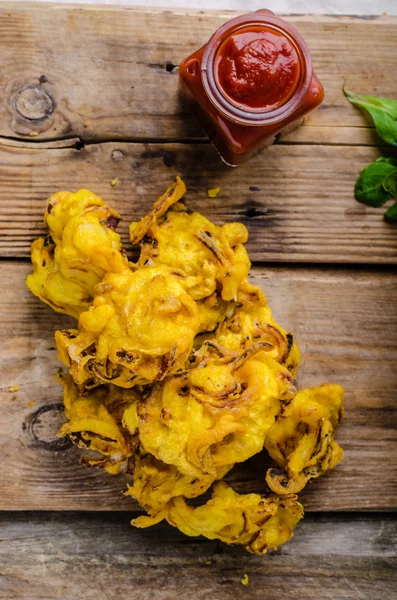 Krokante Onion Bhaji — Stockfoto