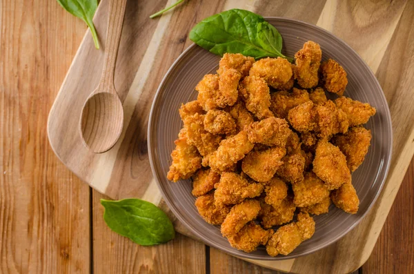 Pollo delizioso popcorn fatti in casa — Foto Stock