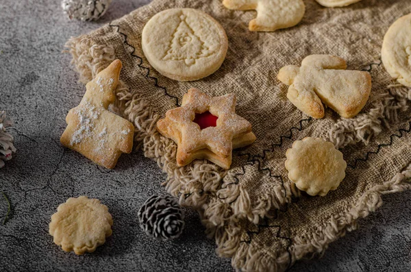 Originální Domácí Vánoční Cukroví Pro Nadcházející Dovolenou — Stock fotografie