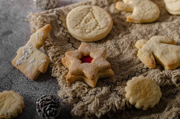 Oryginalne Domowe Świąteczne Cukierki Nadchodzące Wakacje — Zdjęcie stockowe