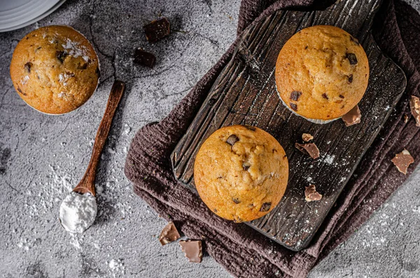 Dolce Più Delizioso Tutto Fatto Casa Con Cioccolato Noci — Foto Stock