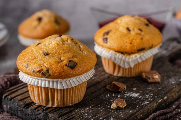 Dessert Délicieux Tout Fait Maison Avec Chocolat Noix — Photo