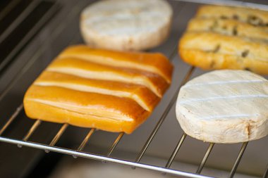 Bahçede sigara içen peynir, camembert ve gouda.