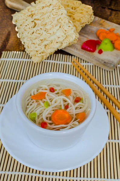 Chinese noodles soup healthy? — Stock Photo, Image