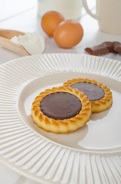 Homemade chocolate biscuit — Stock Photo, Image