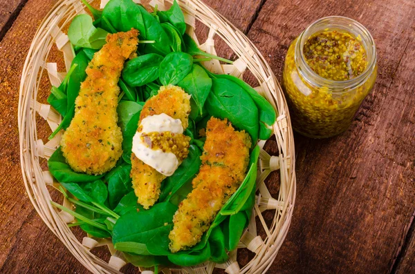 Goujons de pollo — Foto de Stock