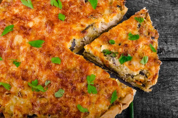 Quiche francés vegetariano — Foto de Stock