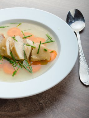 tavuk suyu ile taze sebze