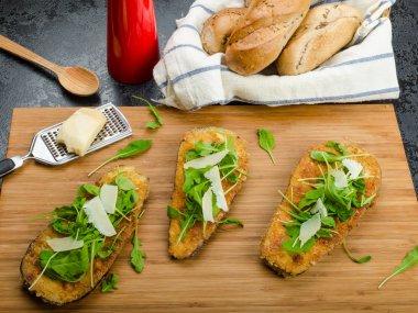 parmesan kabuk kızarmış patlıcan,