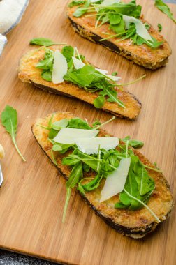 parmesan kabuk kızarmış patlıcan,