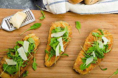 parmesan kabuk kızarmış patlıcan,