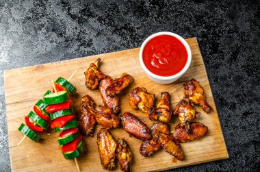 Kırmızı sıcak daldırma ile yapışkan tavuk