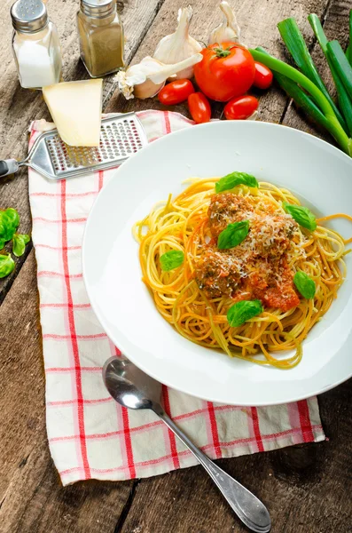 New York Frikadellen Pasta — Stockfoto