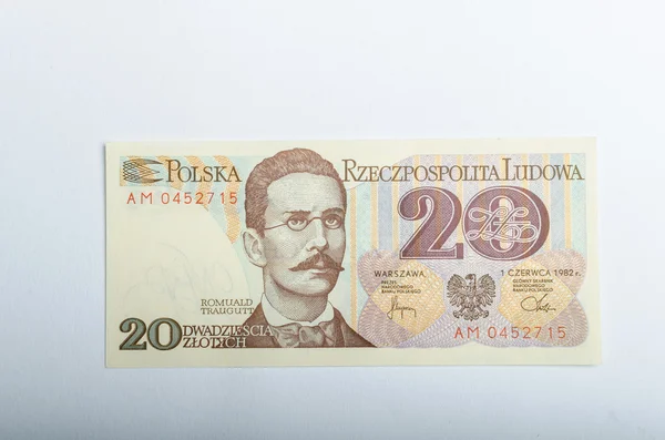 Stare polskie banknoty pieniądze — Zdjęcie stockowe