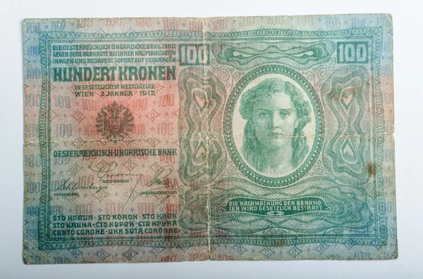 Old German banknotes, money — Stock Photo, Image