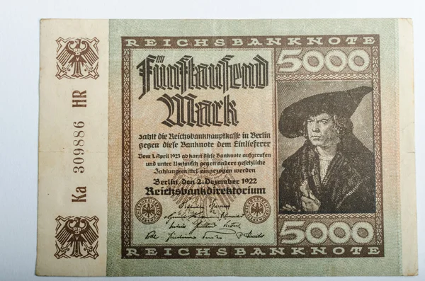 Старий німецький банкноти, гроші — стокове фото