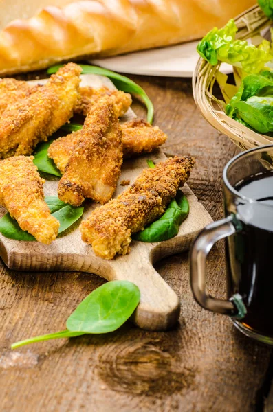 Corn crusted Chicken Tenders — Stock Photo, Image