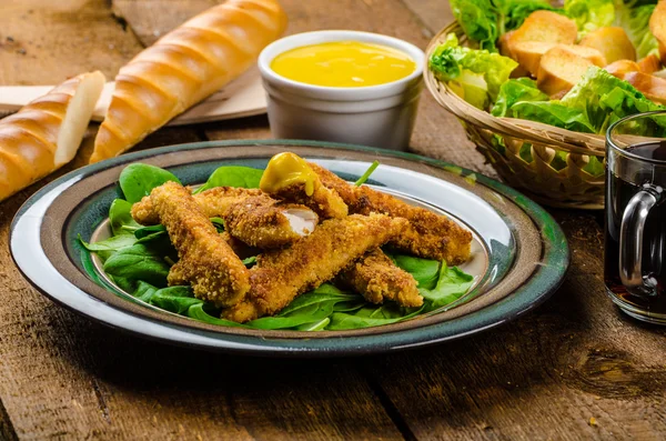 Corn crusted Chicken Tenders — Stock Photo, Image