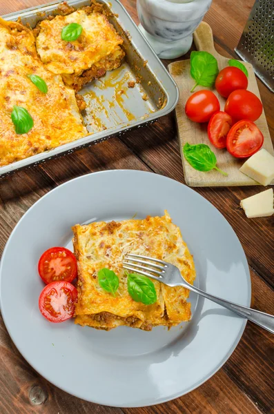 Lasagna bolognai — Stock Fotó